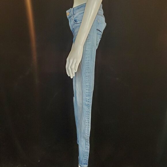 American Eagle Outfitters Skinny Distressed Blue Jeans (2S) - Picture 3 of 7